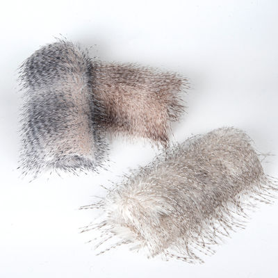 1100g/m Tissu tricoté à dos de fourrure fausse pour gilet de luxe