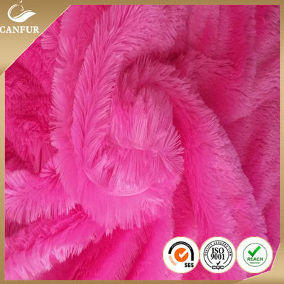 160cm largeur imprimé en polyester pour cheveux longs en tissu de fourrure PV Plush pour fournitures de fabrication de jouets