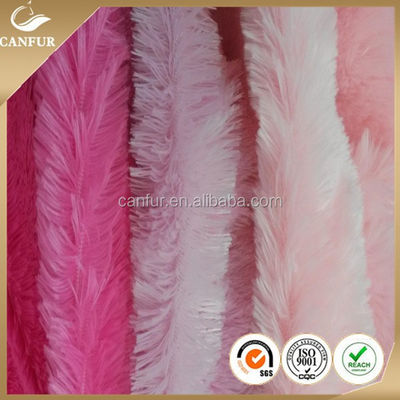 160cm largeur imprimé en polyester pour cheveux longs en tissu de fourrure PV Plush pour fournitures de fabrication de jouets