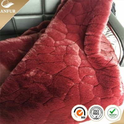 Vente au détail de fourrure artificielle tricotée avec polyester / acrylique
