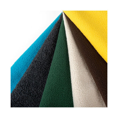 Modèle brossé personnaliser les couleurs 100% polyester 290gsm Tissu de laine polaire douce pour manteau