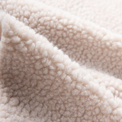 Tissu de laine 100% polyester Sherpa pour les vestes