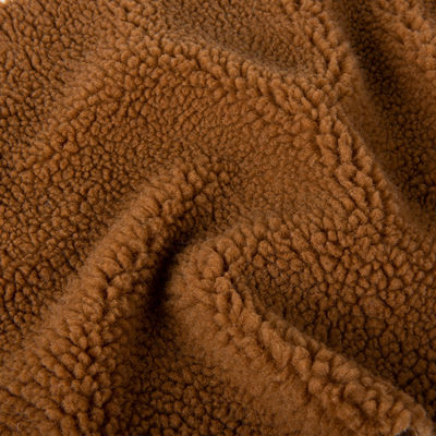 Tissu de laine 100% polyester Sherpa pour les vestes