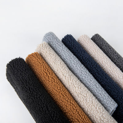 Tissu de laine 100% polyester Sherpa pour les vestes