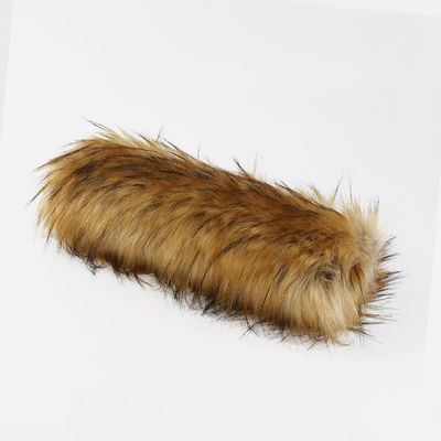 Grand poids personnalisé couleur longue pile faux tissu de fourrure pour vêtements 55-65mm pile