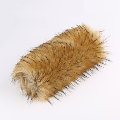 Grand poids personnalisé couleur longue pile faux tissu de fourrure pour vêtements 55-65mm pile