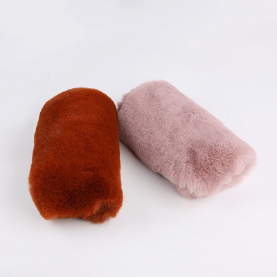 Tricot 100% polyester très doux gros poids 20-25 mm Tissu en fourrure de lapin