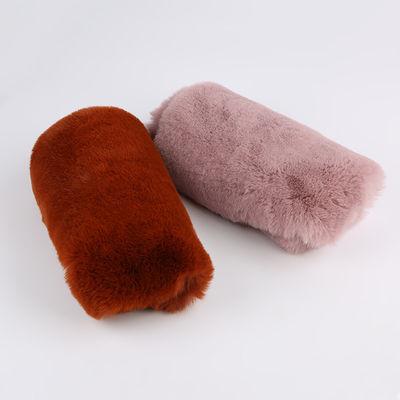 Tricot 100% polyester très doux gros poids 20-25 mm Tissu en fourrure de lapin