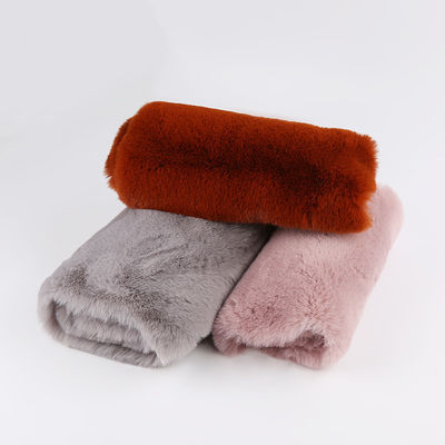 Tricot 100% polyester très doux gros poids 20-25 mm Tissu en fourrure de lapin