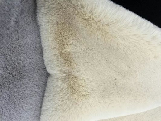 Tricot 100% polyester très doux gros poids 20-25 mm Tissu en fourrure de lapin
