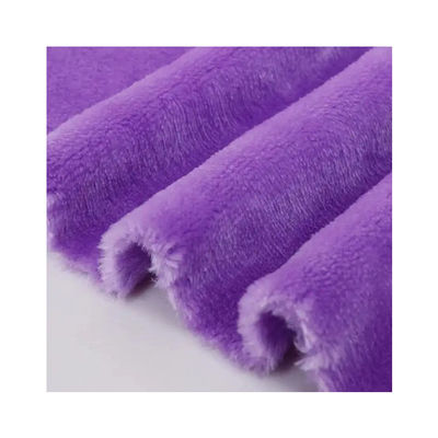 Couleur personnalisée 100D Compte de fil Tissu de laine de corail pour pyjama 300gm double face