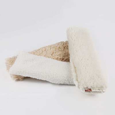 Tissus tricotés 100% polyester denim Sherpa pour revêtement doux et isolant