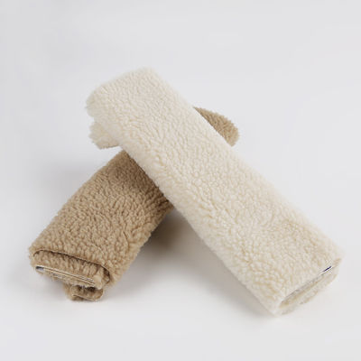 Tissus tricotés 100% polyester denim Sherpa pour revêtement doux et isolant