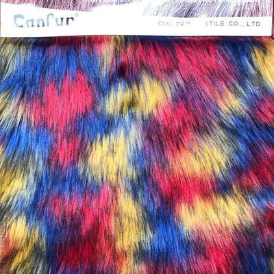 Fabrique de fourrure fausse pour manteau Monster Style selon votre demande Cheveux longs