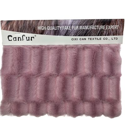 Appareil élégant Tissu en peluche PV avec 100% de polyester Compte de fil Selon votre demande