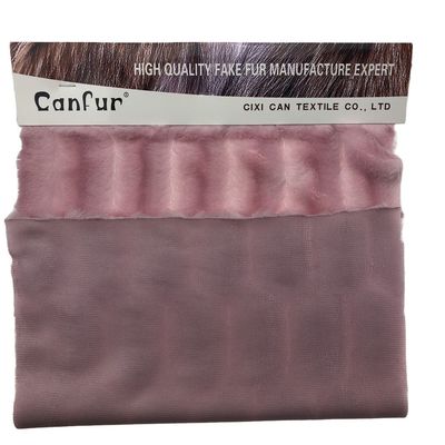 Appareil élégant Tissu en peluche PV avec 100% de polyester Compte de fil Selon votre demande