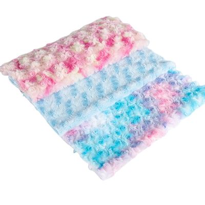 Tissu photovoltaïque teint en peluche pour tapis/jouets/vêtements/mates pour animaux de compagnie à 100% en polyester