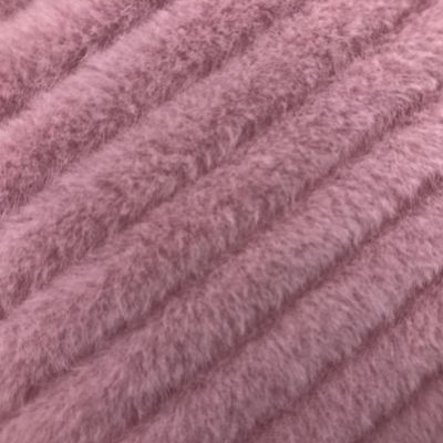 Design Plush Back Matériau 100% polyester teinture de fourrure de lapin pour vêtement