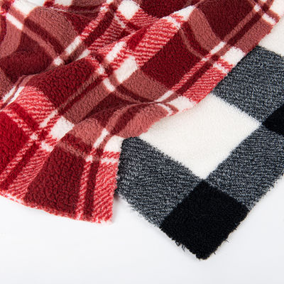 Velours de coton polyester imprimées à double face pour la production de vêtements confortables