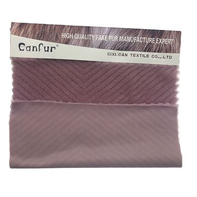 Design Plush Back Matériau 100% polyester teinture de fourrure de lapin pour vêtement