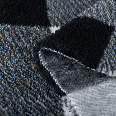 Velours de coton polyester imprimées à double face pour la production de vêtements confortables
