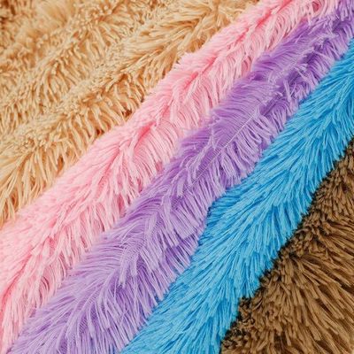 Tissu en tissu de plush PV à tricot de poids moyen 260GSM pour la fabrication de doublures de jouets et de vêtements