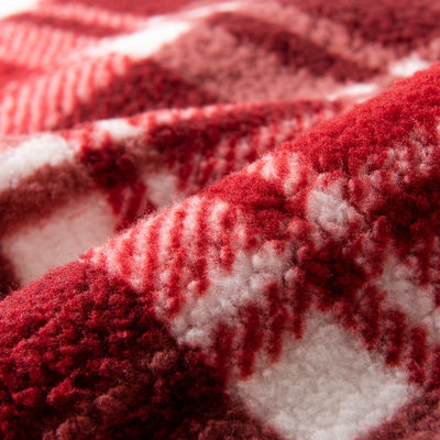 Velours de coton polyester imprimées à double face pour la production de vêtements confortables