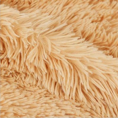 Tissu en tissu de plush PV à tricot de poids moyen 260GSM pour la fabrication de doublures de jouets et de vêtements