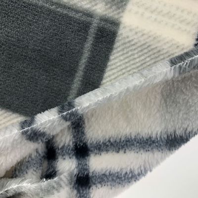 Tissu en peluche 100% polyester tissé en flanelle pour couverture