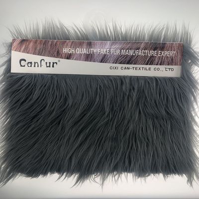 Tissu de fourrure artificielle de luxe sur mesure à longue pile de 1200 g/m2