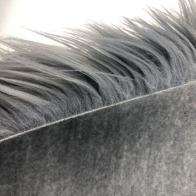 Tissu de fourrure artificielle de luxe sur mesure à longue pile de 1200 g/m2
