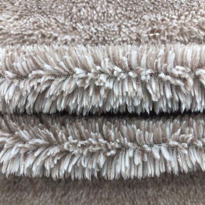 Tissu de laine de sherpa 100% polyester cationique teint tricoté pour diverses applications
