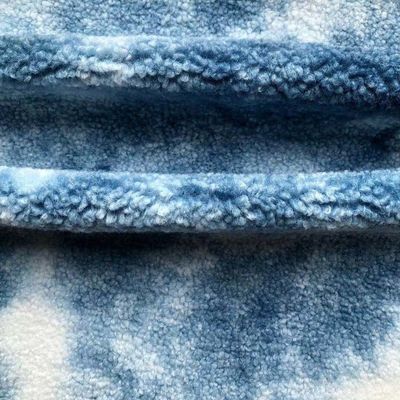 Tissu de fourrure d'agneau de couleur mixte de 380 gm doux et durable