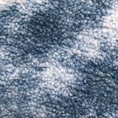 Tissu de fourrure d'agneau de couleur mixte de 380 gm doux et durable