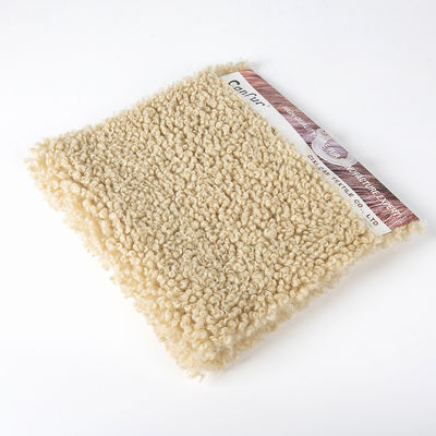 Modèle Plush Personnaliser l'impression de couleur solide Faux Teddy Tissu pour les manteaux d'hiver