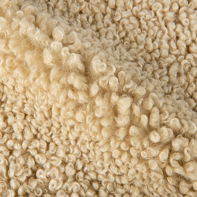 Modèle Plush Personnaliser l'impression de couleur solide Faux Teddy Tissu pour les manteaux d'hiver