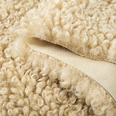 Modèle Plush Personnaliser l'impression de couleur solide Faux Teddy Tissu pour les manteaux d'hiver
