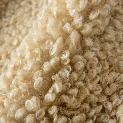 Modèle Plush Personnaliser l'impression de couleur solide Faux Teddy Tissu pour les manteaux d'hiver
