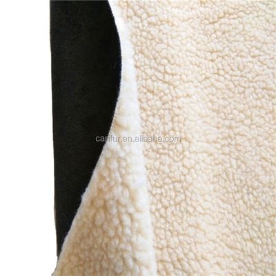 Matériau de façade 100% polyester Faux fourrure textile pour femmes Tissu pour vêtements