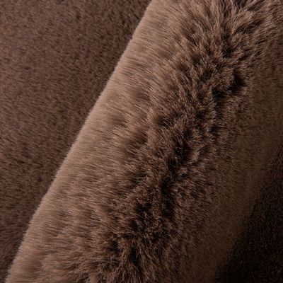 Tricoté 100% polyester doux et confortable Longue pile Faux faux tissu de fourrure de lapin