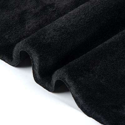 Description Fabrique de fourrure de lapin fausse de chameau en peluche pour vêtements de toute couleur