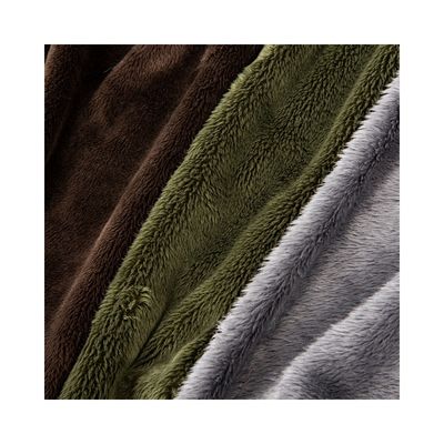 100% polyester souple Sherpa laine de fourrure courte Tissu pour jouet manteau personnalisable