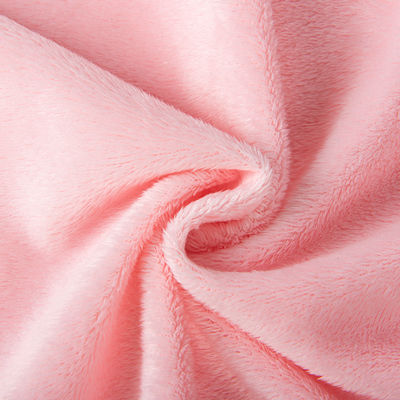 100% polyester souple Sherpa laine de fourrure courte Tissu pour jouet manteau personnalisable