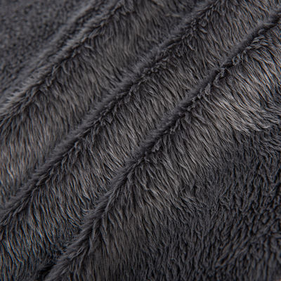 100% polyester souple Sherpa laine de fourrure courte Tissu pour jouet manteau personnalisable
