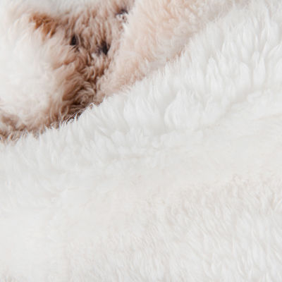 Tissu de fourrure pour enfants en peluche douce et confortable en polyester sur mesure