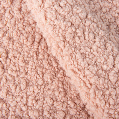 100 polyester tricoté en tissu Teddy avec la densité personnalisée de la laine Sherpa