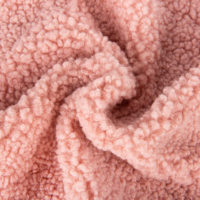 100 polyester tricoté en tissu Teddy avec la densité personnalisée de la laine Sherpa