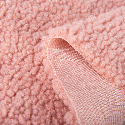 100 polyester tricoté en tissu Teddy avec la densité personnalisée de la laine Sherpa