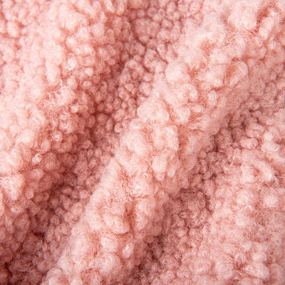 100 polyester tricoté en tissu Teddy avec la densité personnalisée de la laine Sherpa