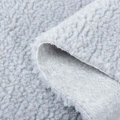 Tissu de chemise à capuche pour homme 100% polyester Tissu de jersey avec doublure en laine de sherpa